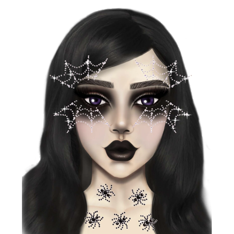 LEG AVENUE SPIDER WEB FACE JEWELS