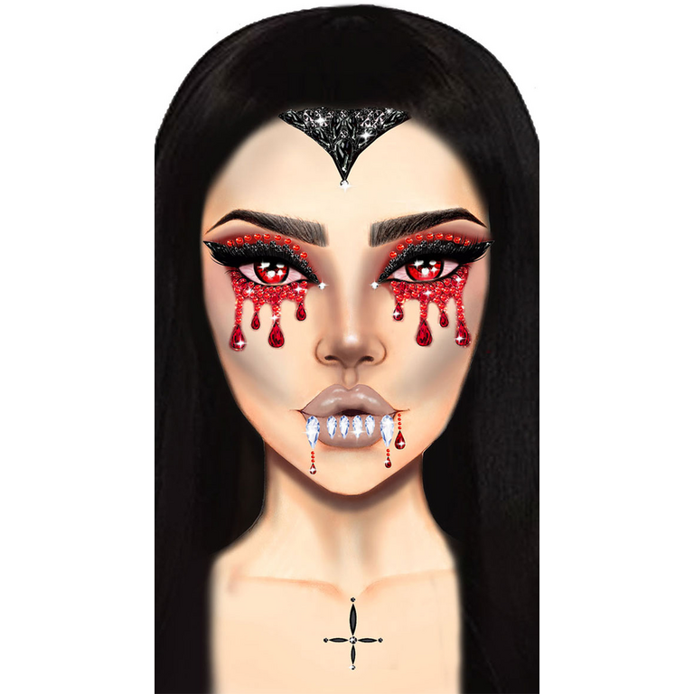 LEG AVENUE VAMPIRE ADHESIVE FACE JEWELS