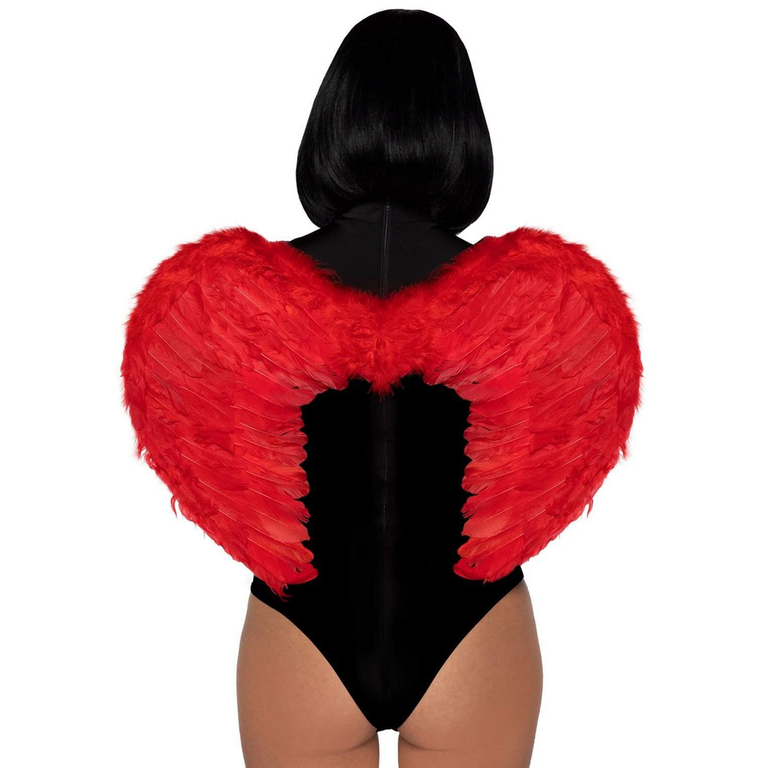 LEG AVENUE RED FEEATHER WINGS
