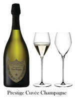 Prestige Cuvée Champagne and Glasses Gift Set