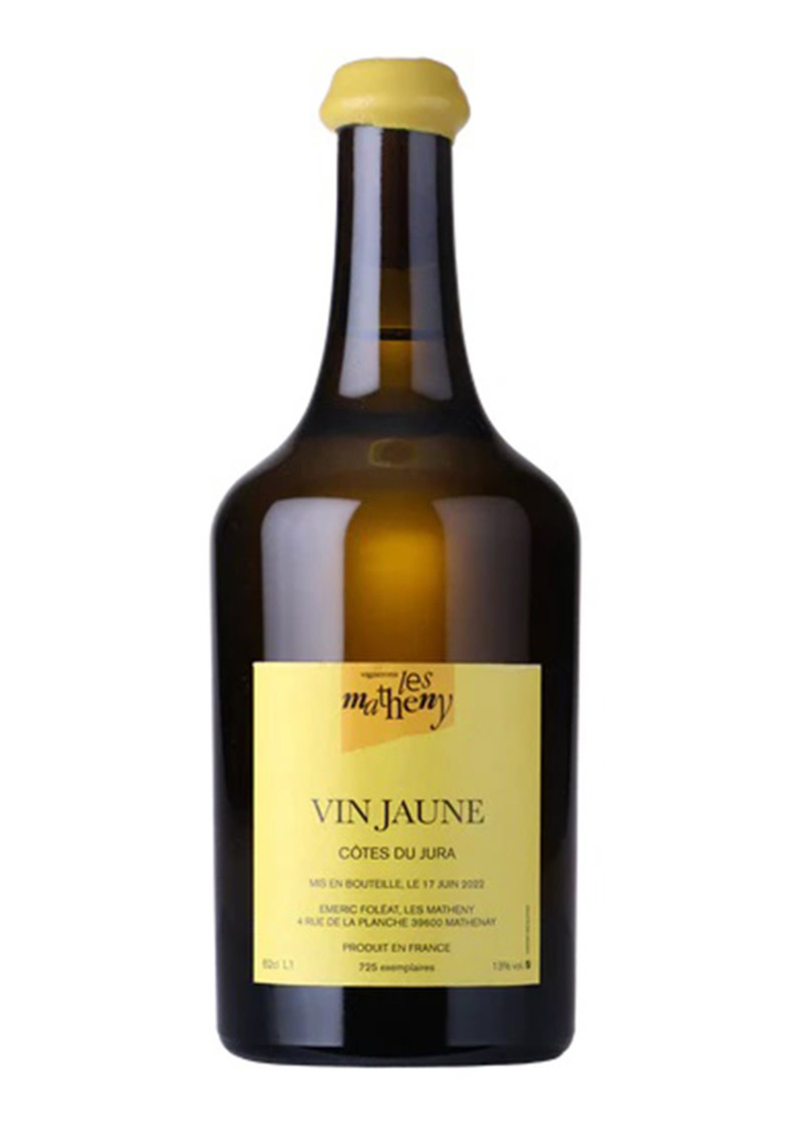 Domaine Les Matheny Cotes du Jura Vin Jaune, Jura, France