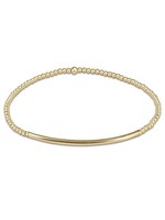 enewton Classic Gold 2mm Bead Bracelet- Bliss Bar Gold