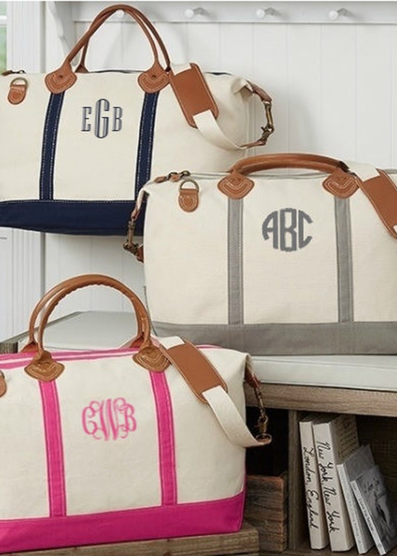 CB Station Canvas Weekender Available in 8 Trim Colors