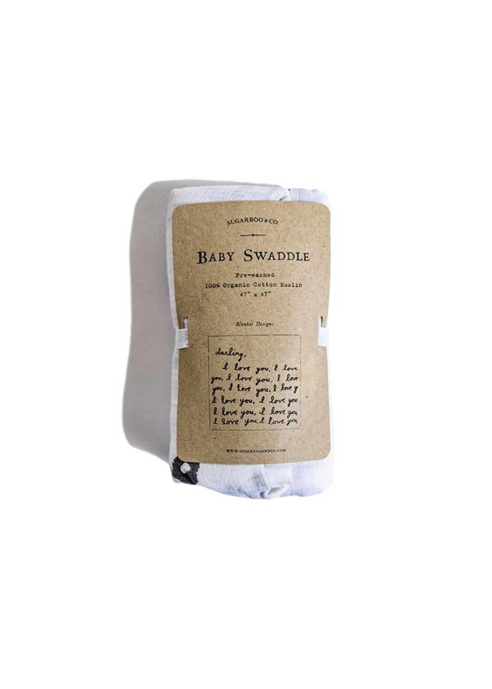 Sugarboo Sugarboo & Co. Organic Swaddle - Letter To You