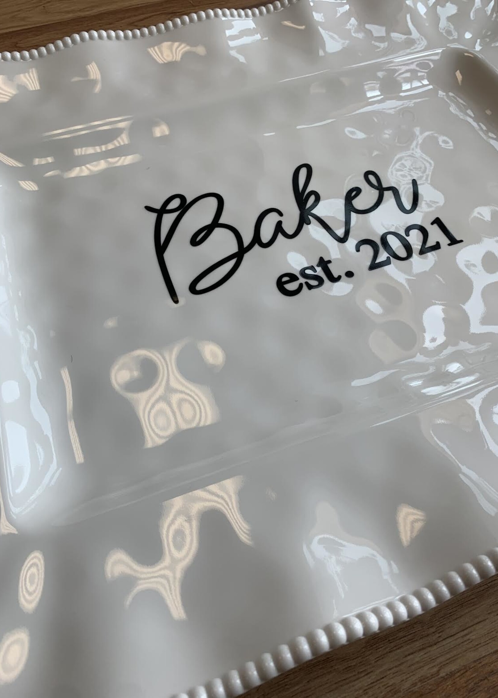 certified international Melamine Rectangle Tray w/ Handles 19"x15"