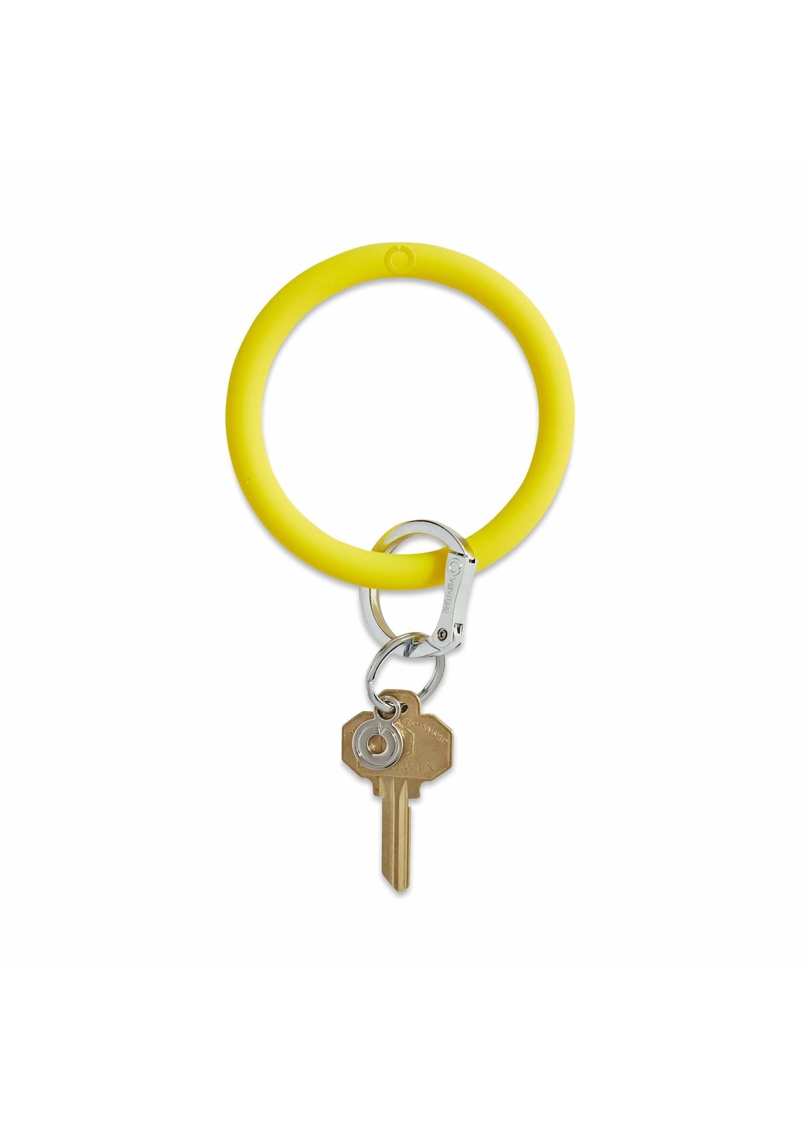 O-venture Silicone Key Ring - Yes Yellow