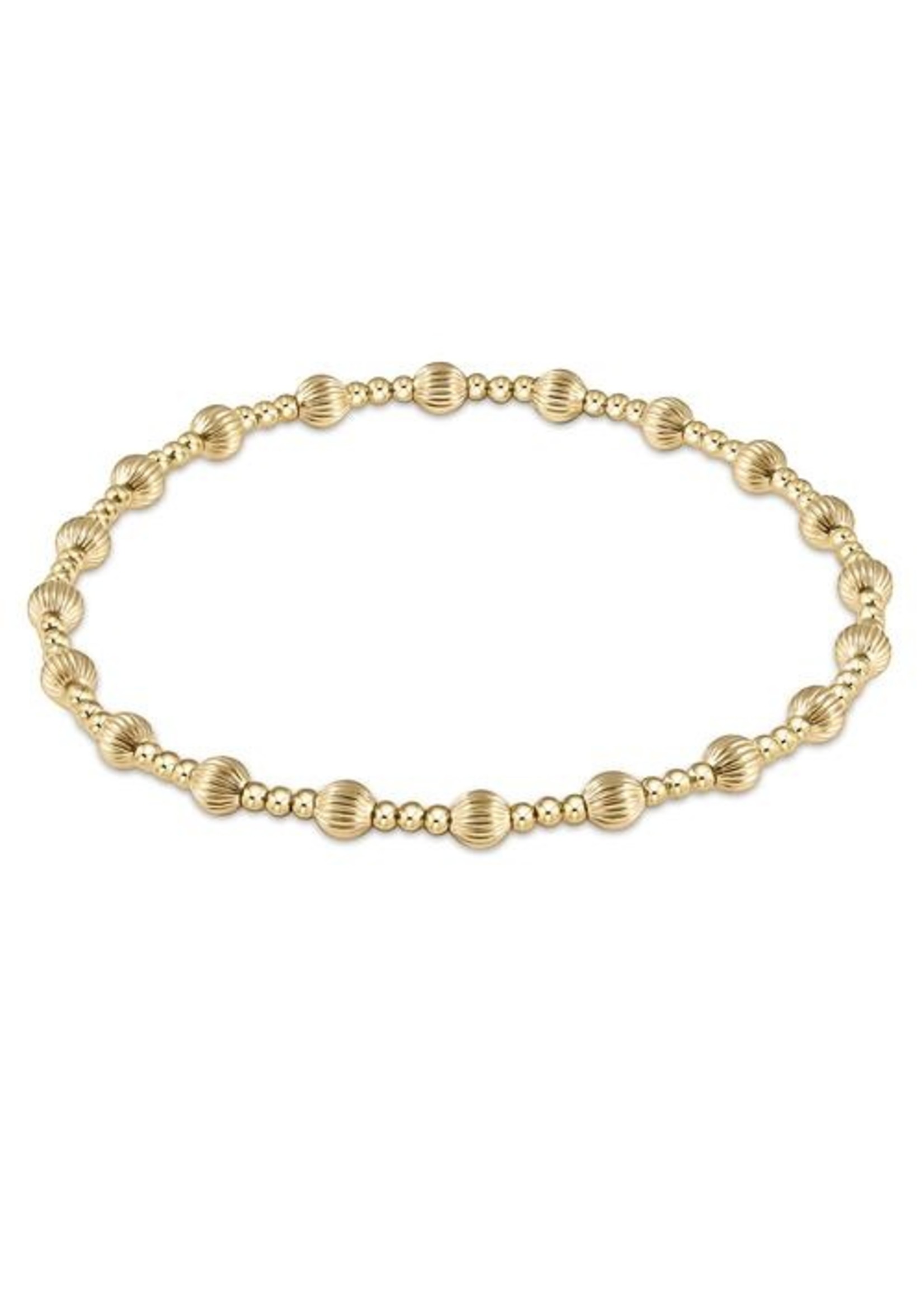 enewton Dignity Sincerity Pattern 4mm Bead Bracelet - Gold