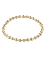 enewton Dignity Grateful Pattern 5mm Bead Bracelet - Gold