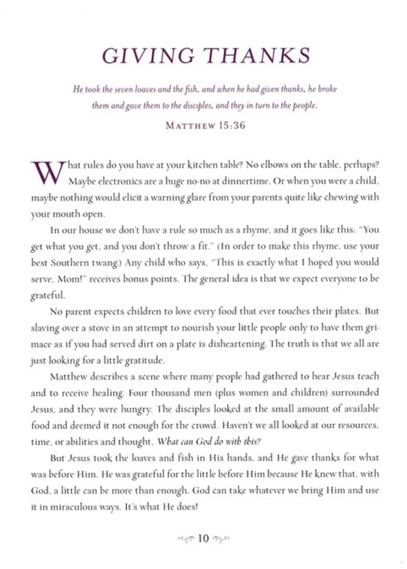 Thomas Nelson Devotions From The Kitchen Table