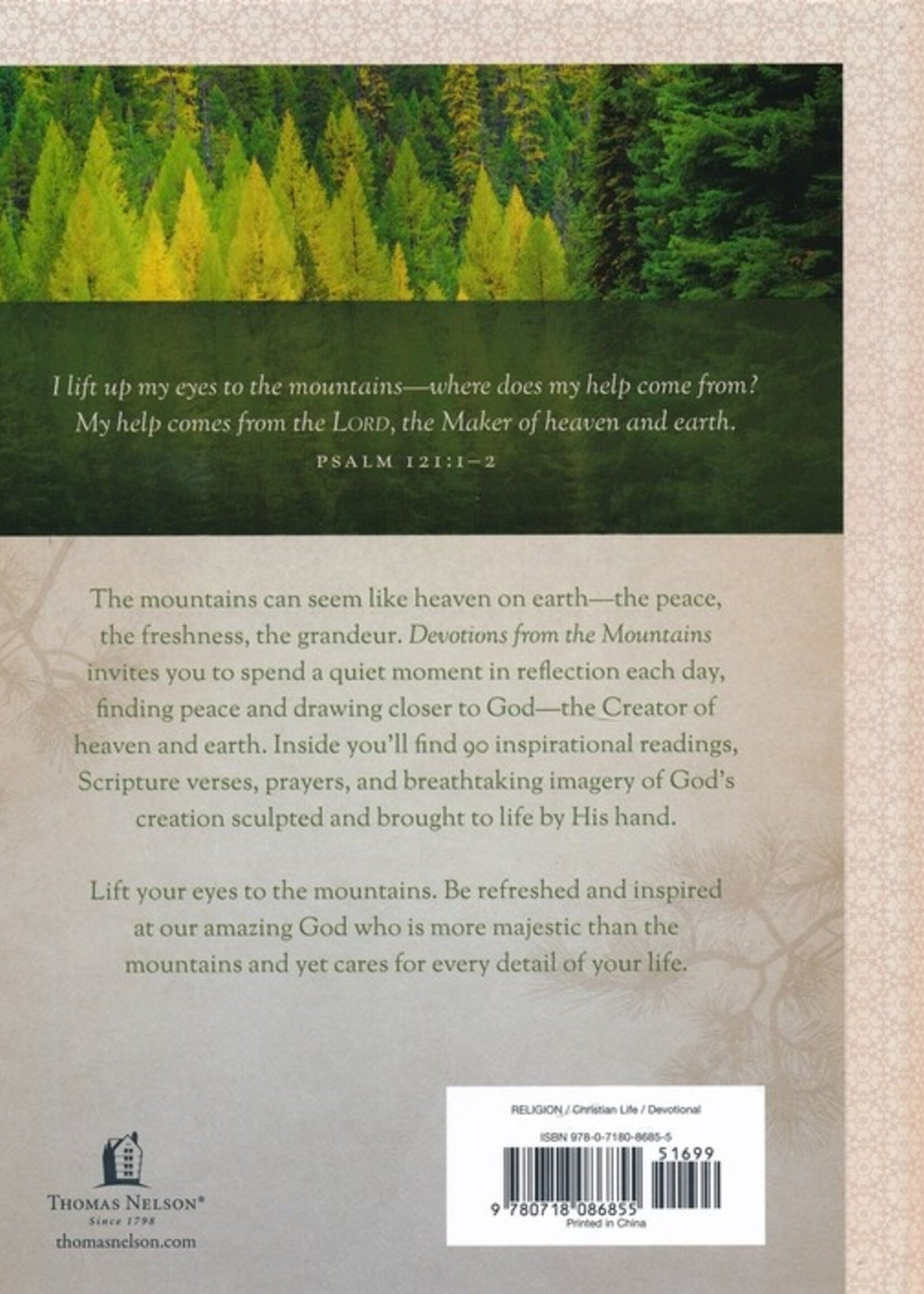 Thomas Nelson Devotions from the Mountains