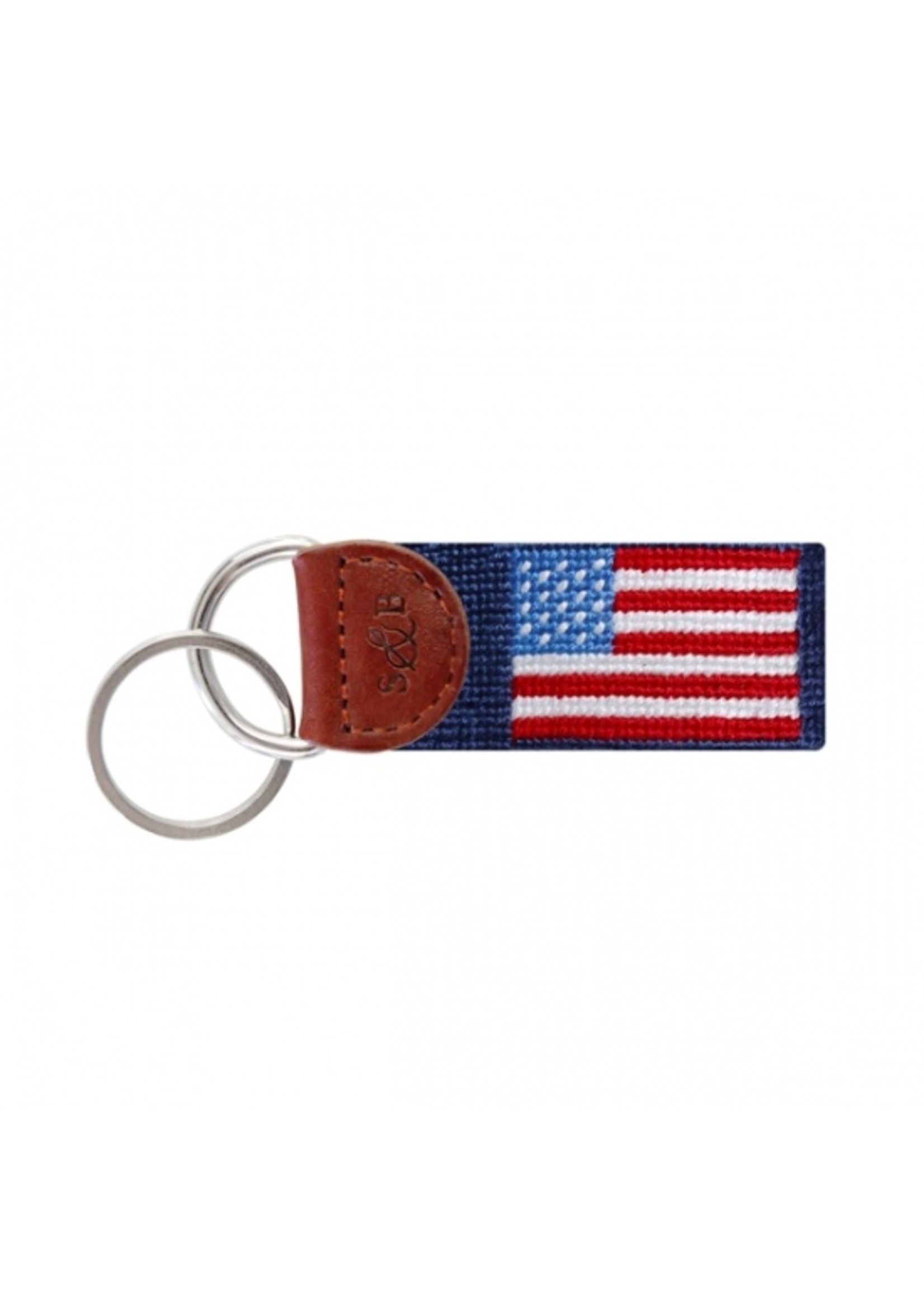 Smathers & Branson Key Fob American Flag (Classic Navy)