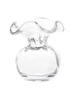 Vietri Hibiscus Glass Clear Bud Vase
