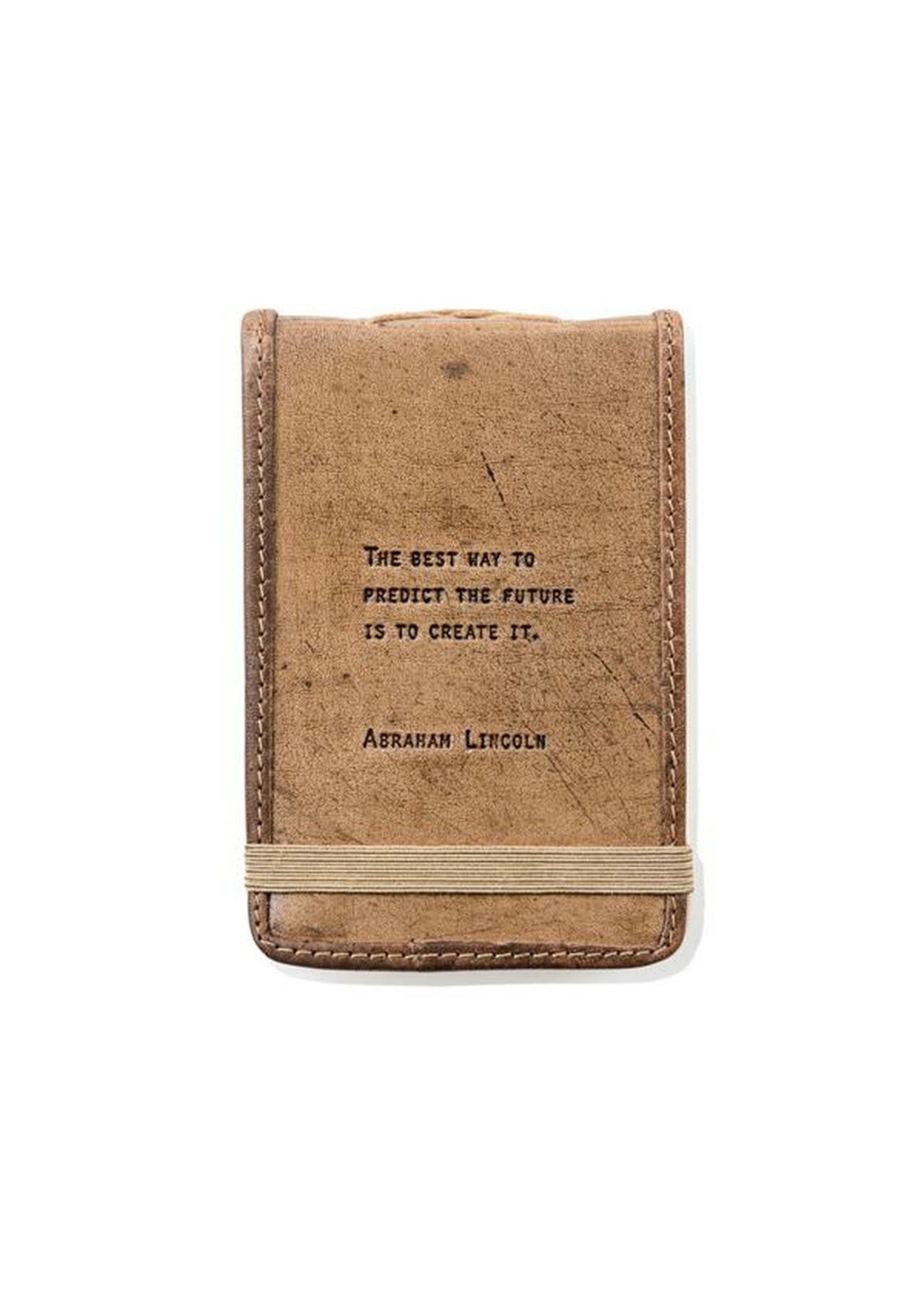 Sugarboo Mini Leather Journal -Abraham Lincoln (4x6)