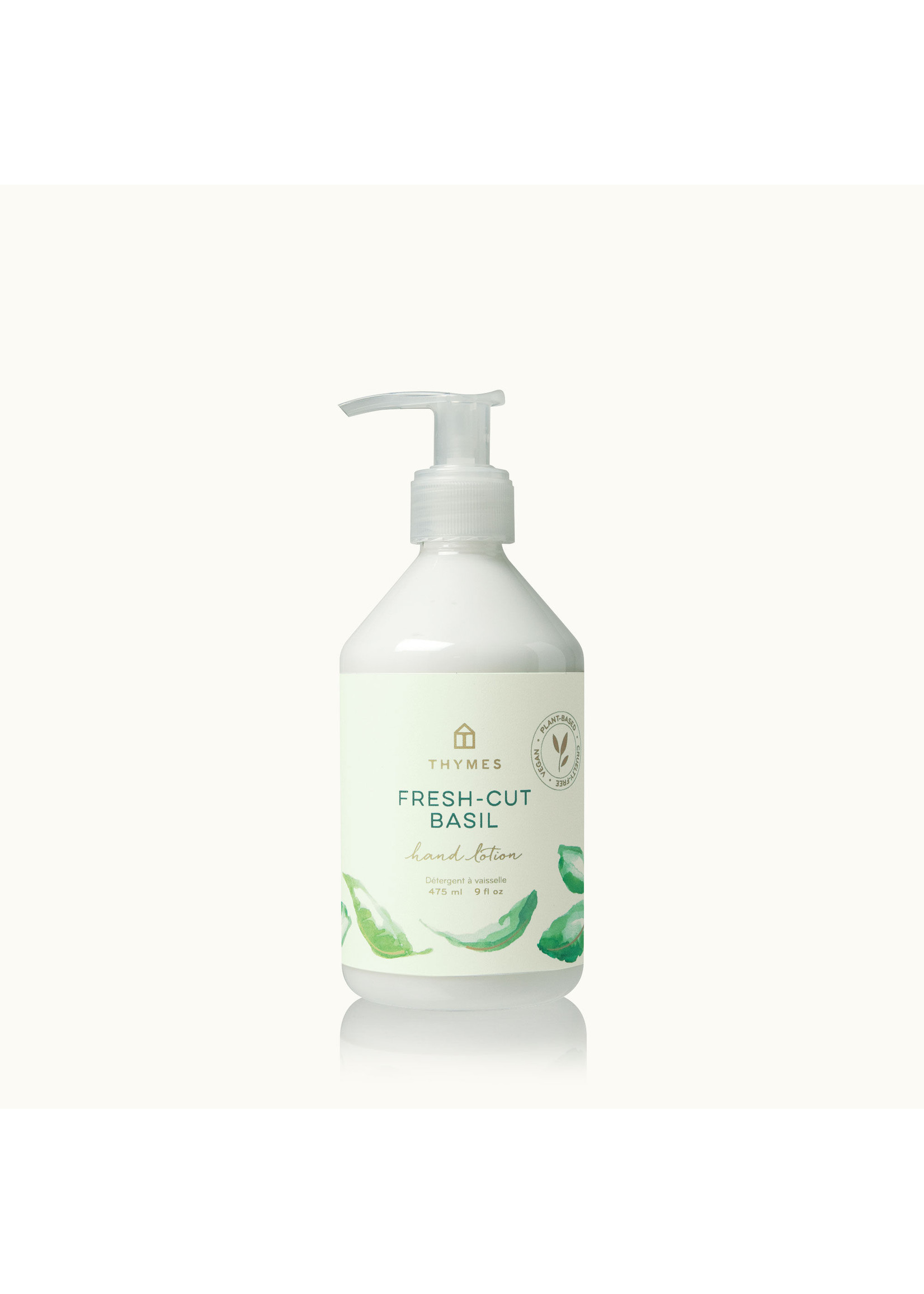 Thymes Fresh Cut Basil Hand Lotion 9 oz.