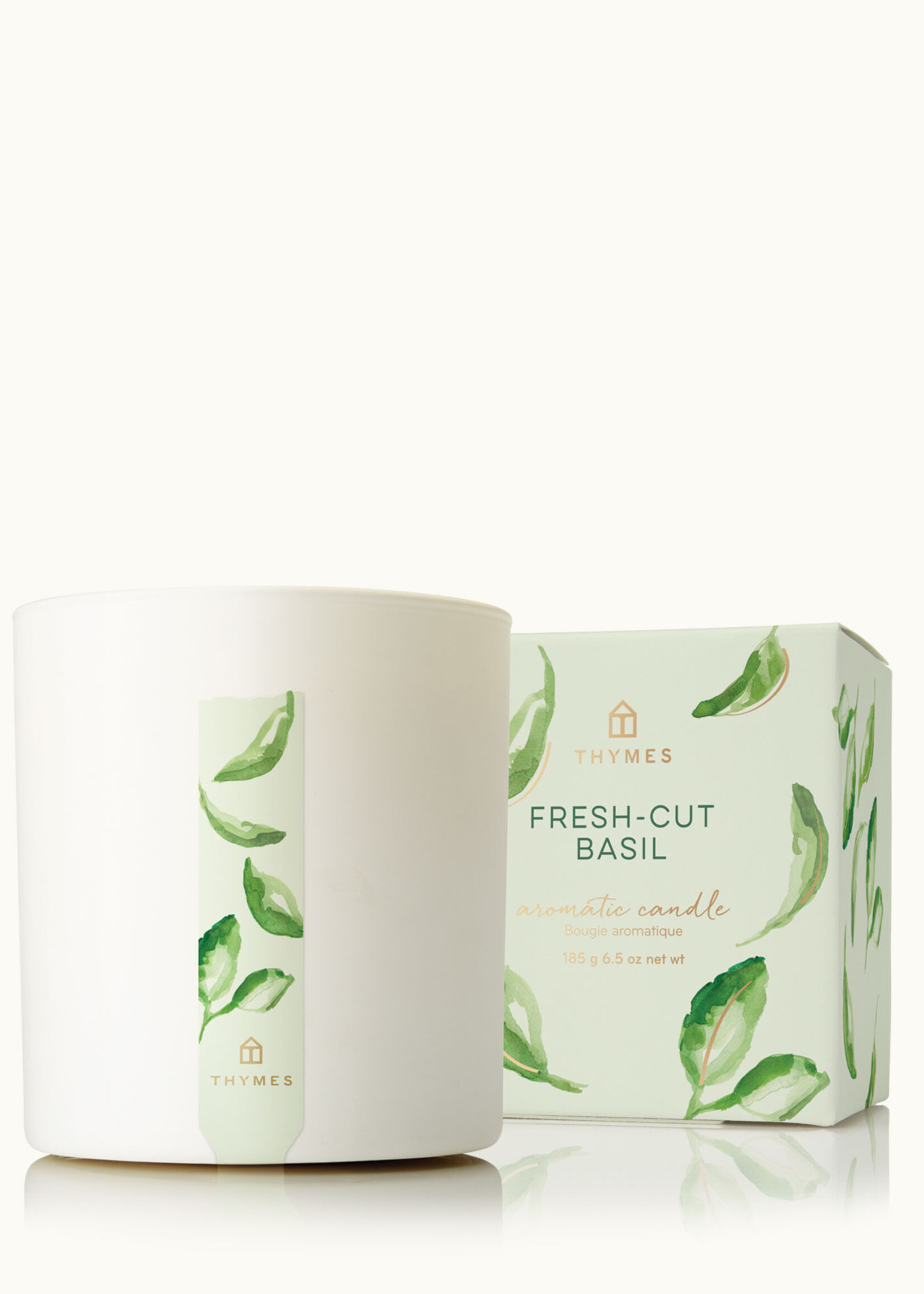 Thymes Fresh Cut Basil 8 oz Candle