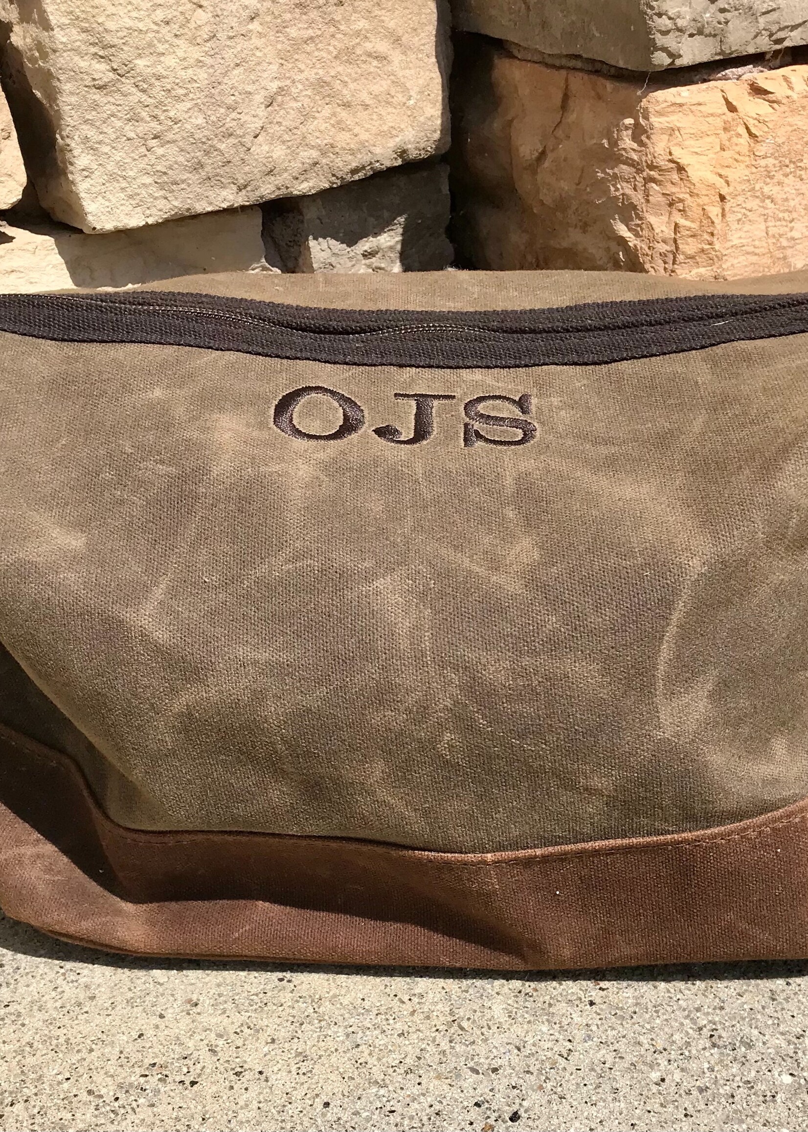 CB Station Waxed Canvas Dopp Bag - Olive