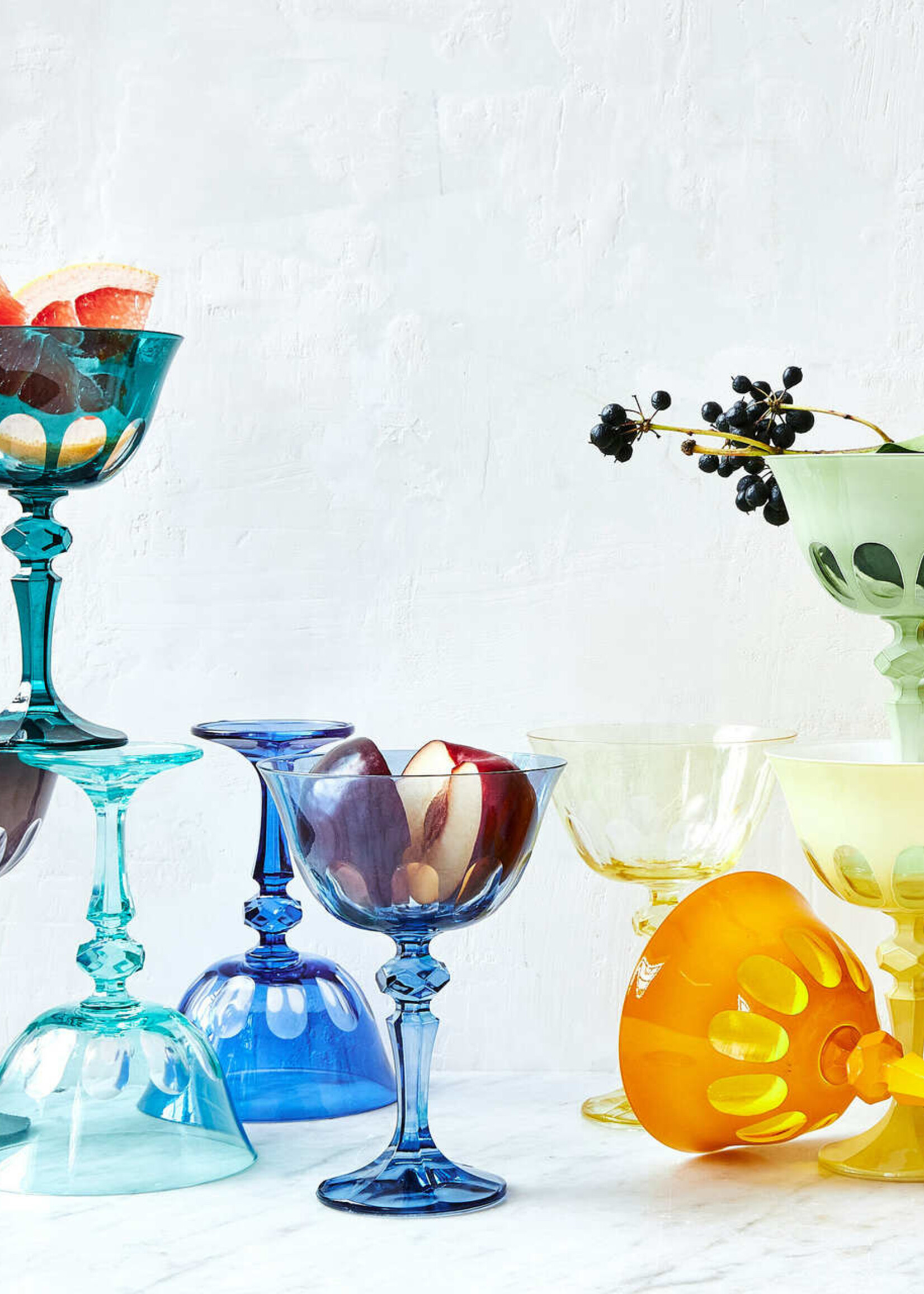 sir madam Rialto Glass Coupe Thistle