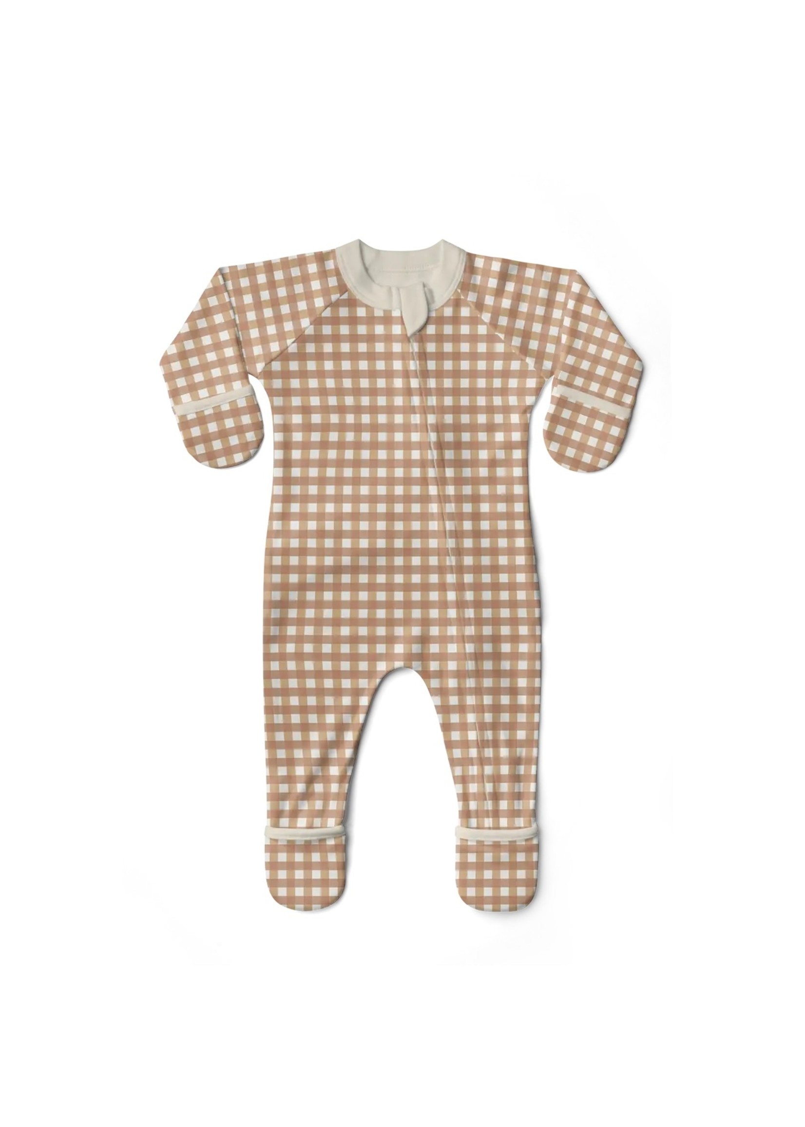 Goumi Kids Bamboo Organic Footie - Picnic