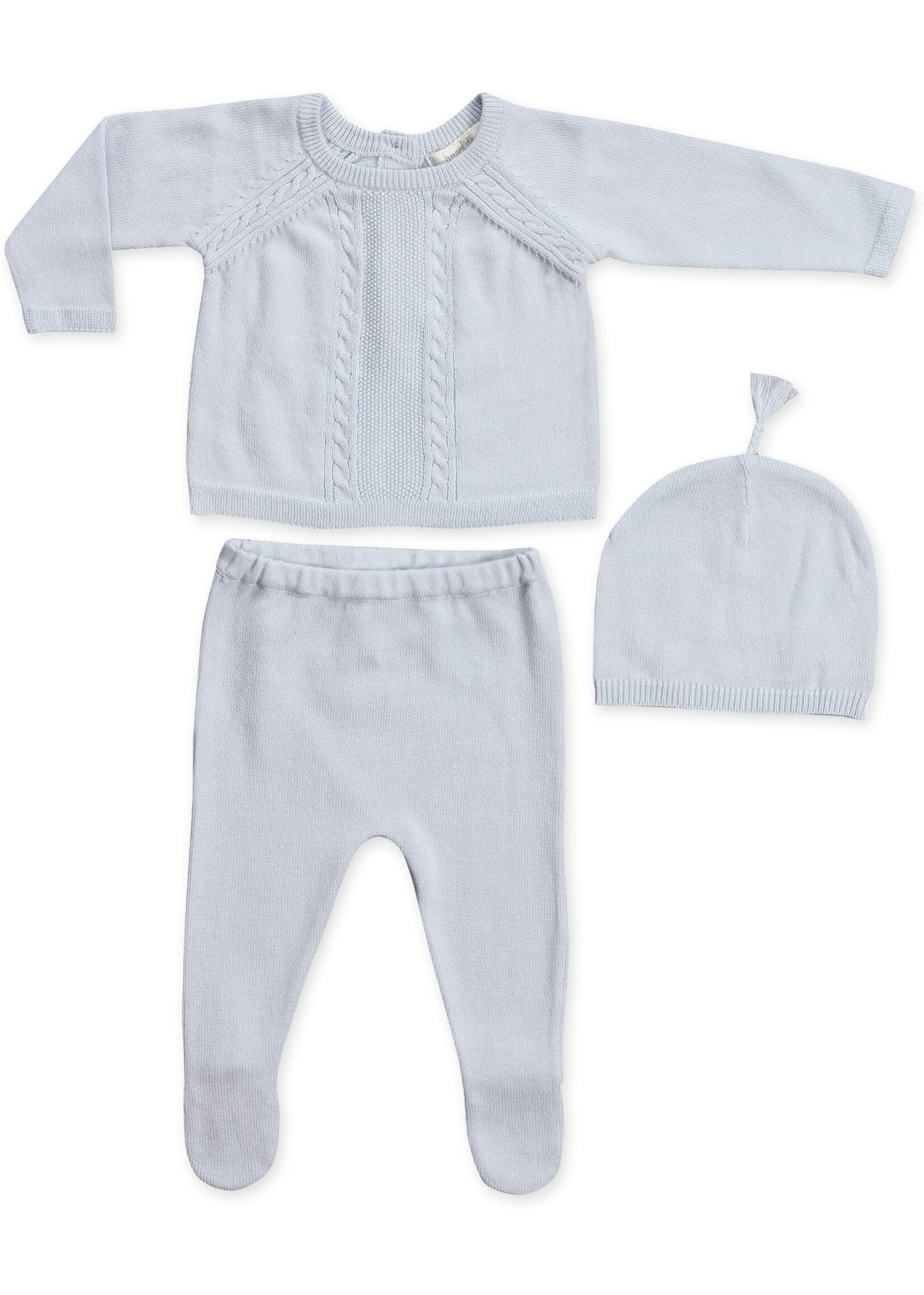 Angel Dear Cable Take Me Home 3 Piece Set - Powder Blue NB