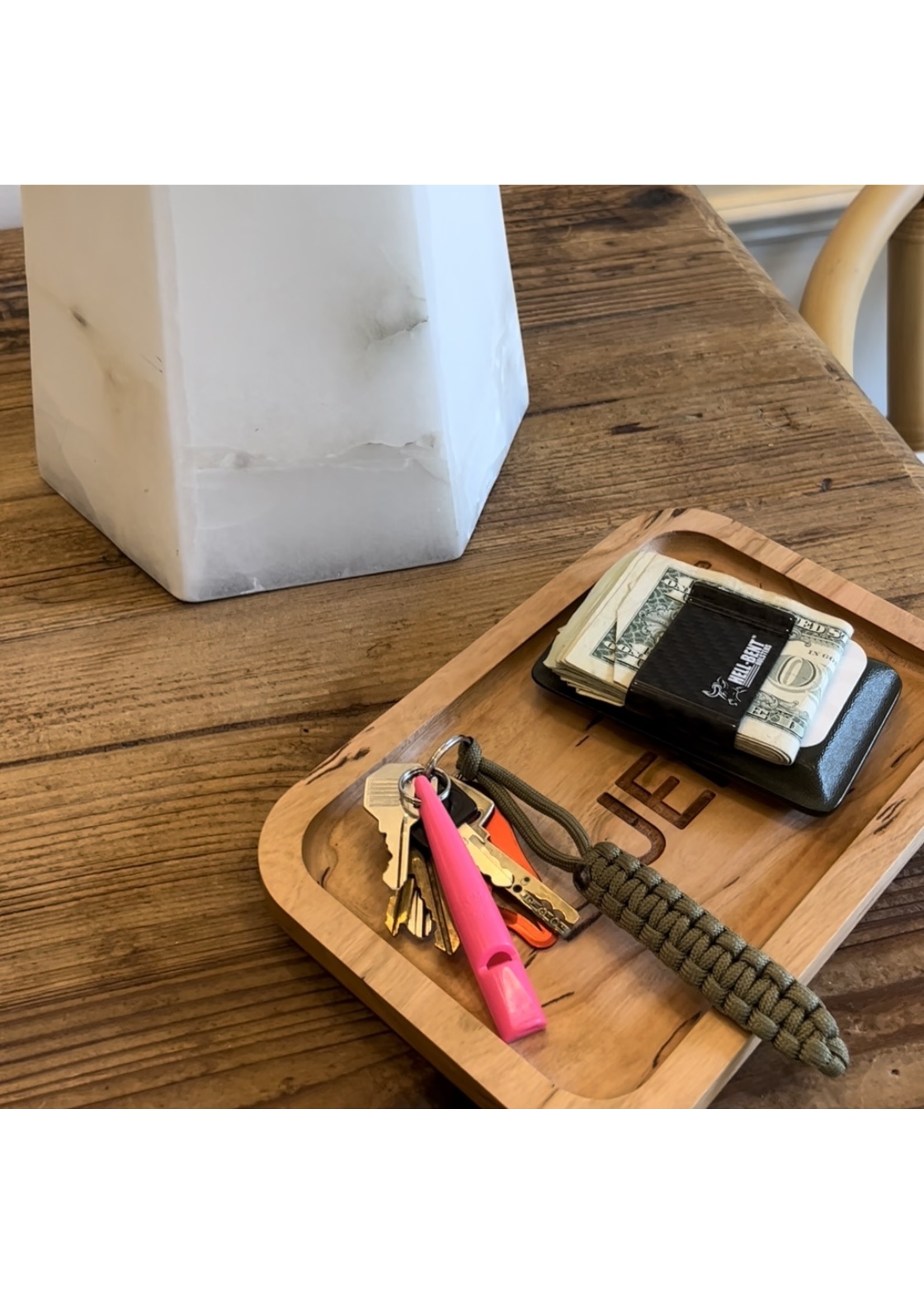 glowforge Personalized Wood Valet Tray