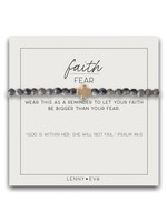Lenny & Eva Faith Over Fear Stretch Bracelet - Labradorite