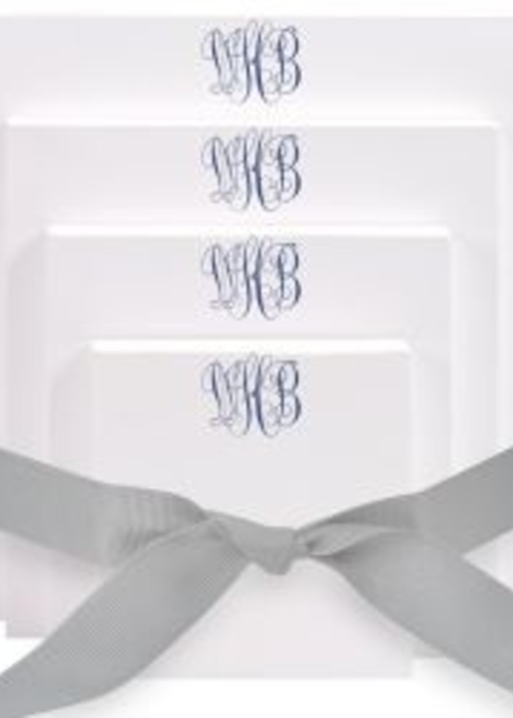 Embossed Graphics Delavan Monogrammed 4 Tablet Set (choose name or monogram)