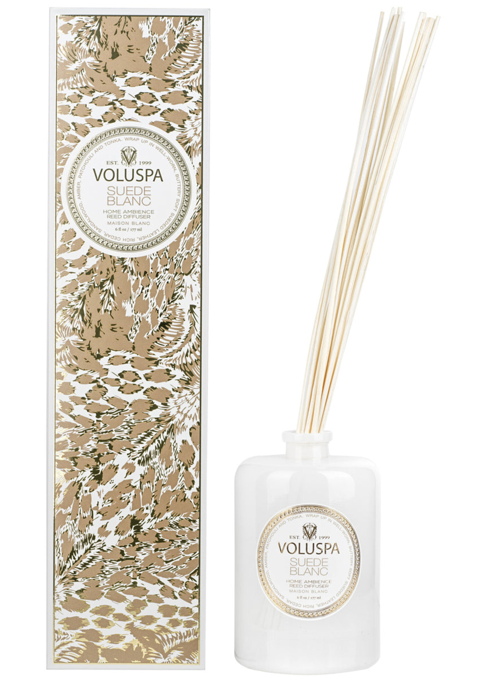 voluspa Voluspa Suede Blanc Reed Diffuser