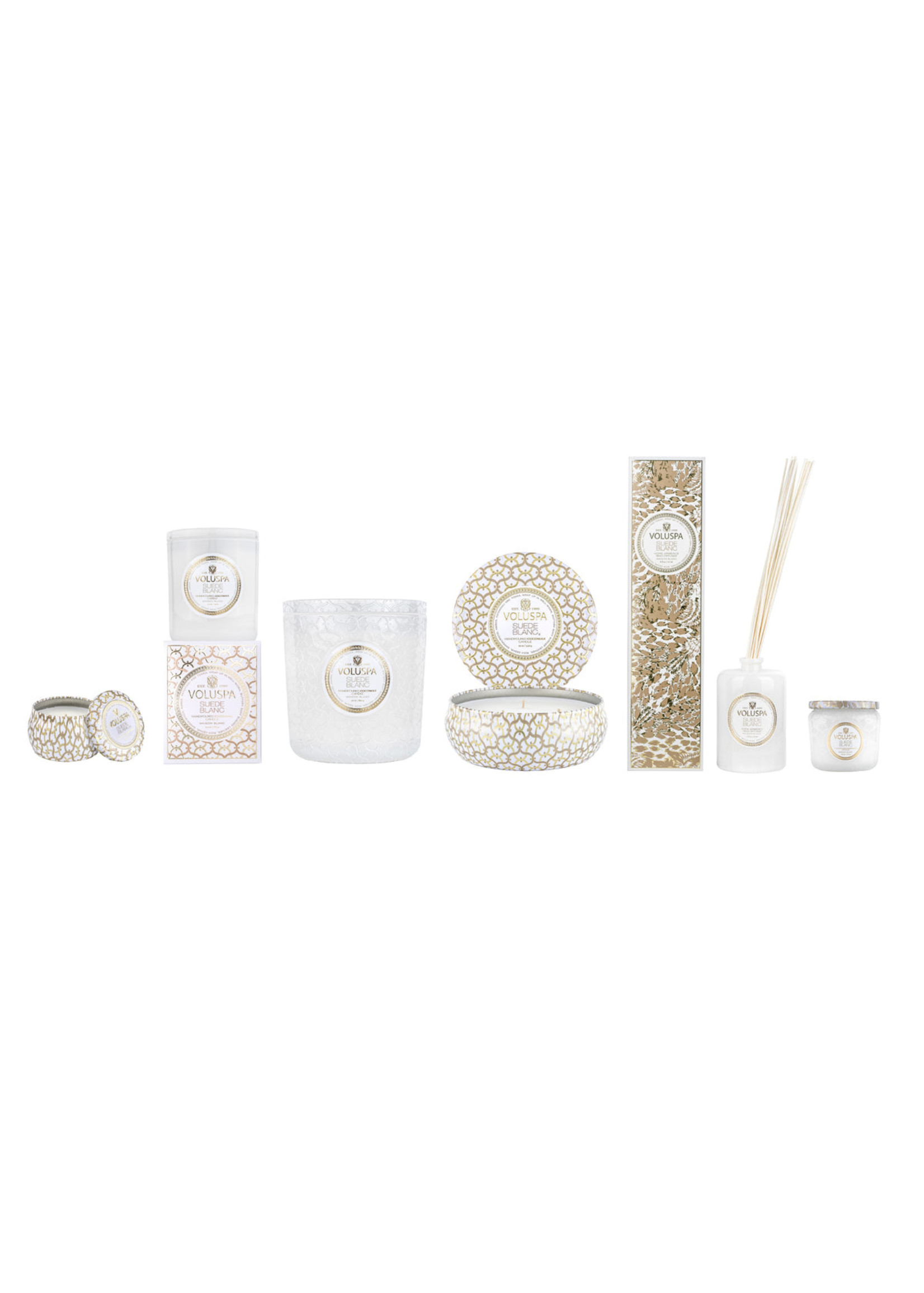 voluspa Voluspa Suede Blanc Reed Diffuser