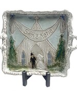 dixie pottery Wedding Bells Serving Tray