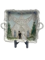 dixie pottery Wedding Bells Serving Tray