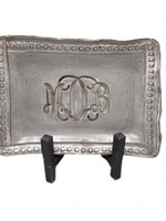 dixie pottery Savannah Monogrammed Tray 6x9