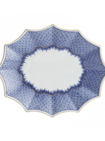 Mottahedeh Mottahedeh Blue Lace Footed Tray, Large
