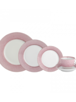 Mottahedeh Mottahedeh Pink Lace 5 Pc Place Setting
