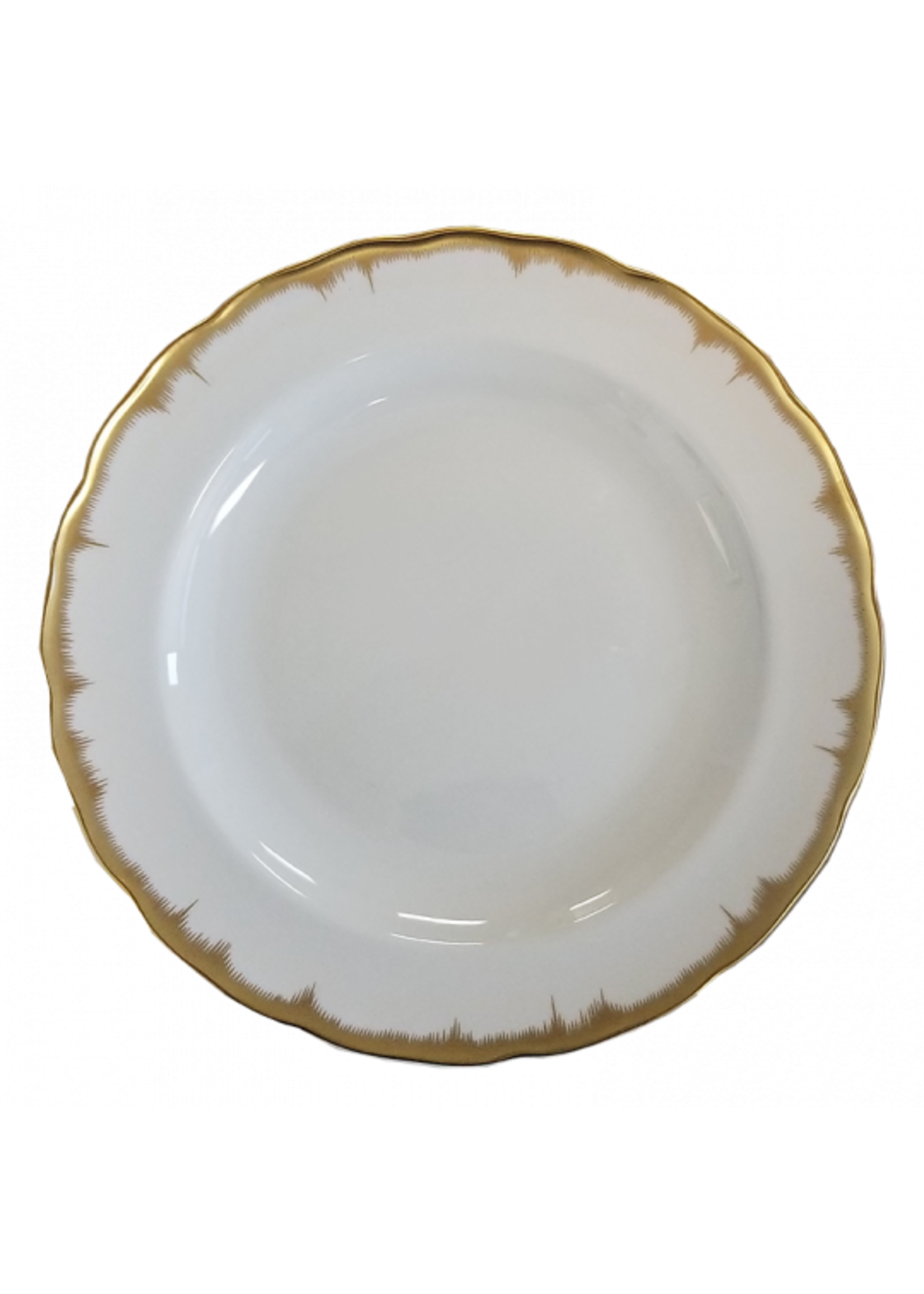 Mottahedeh Mottahedeh Chelsea Feather Gold Dinner Plate