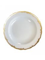 Mottahedeh Mottahedeh Chelsea Feather Gold Dessert Plate