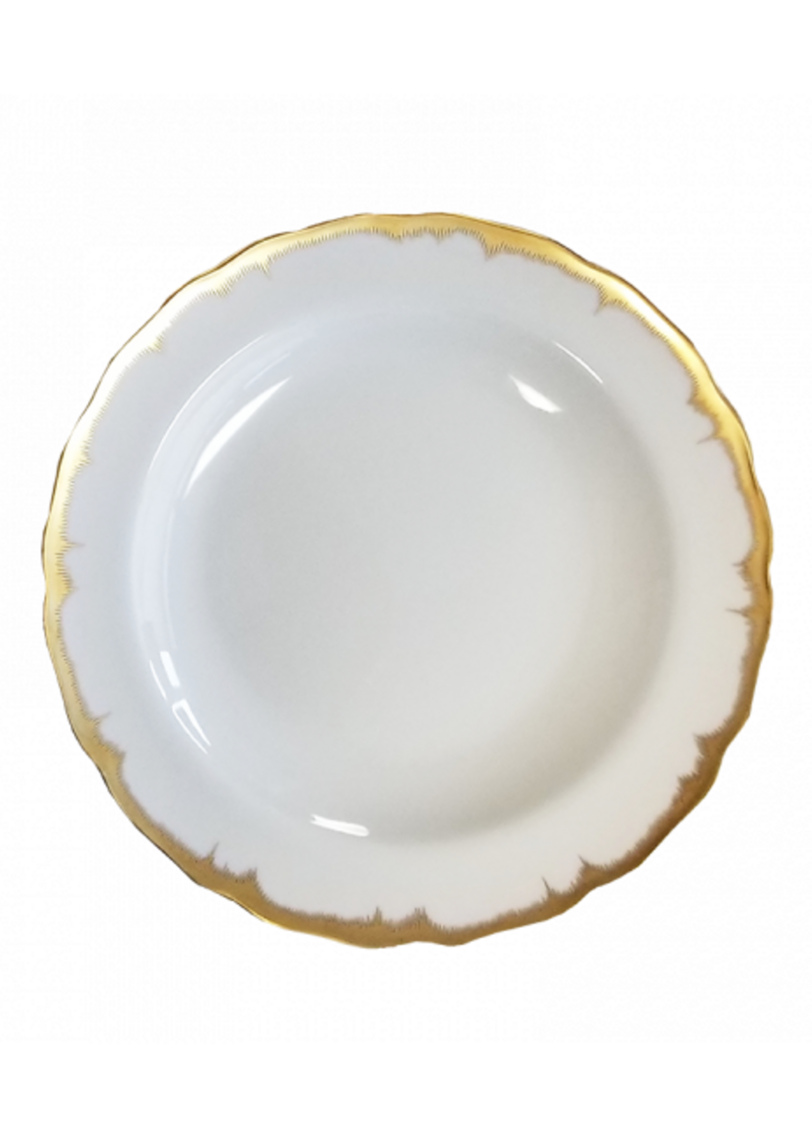 Mottahedeh Mottahedeh Chelsea Feather Gold Dessert Plate