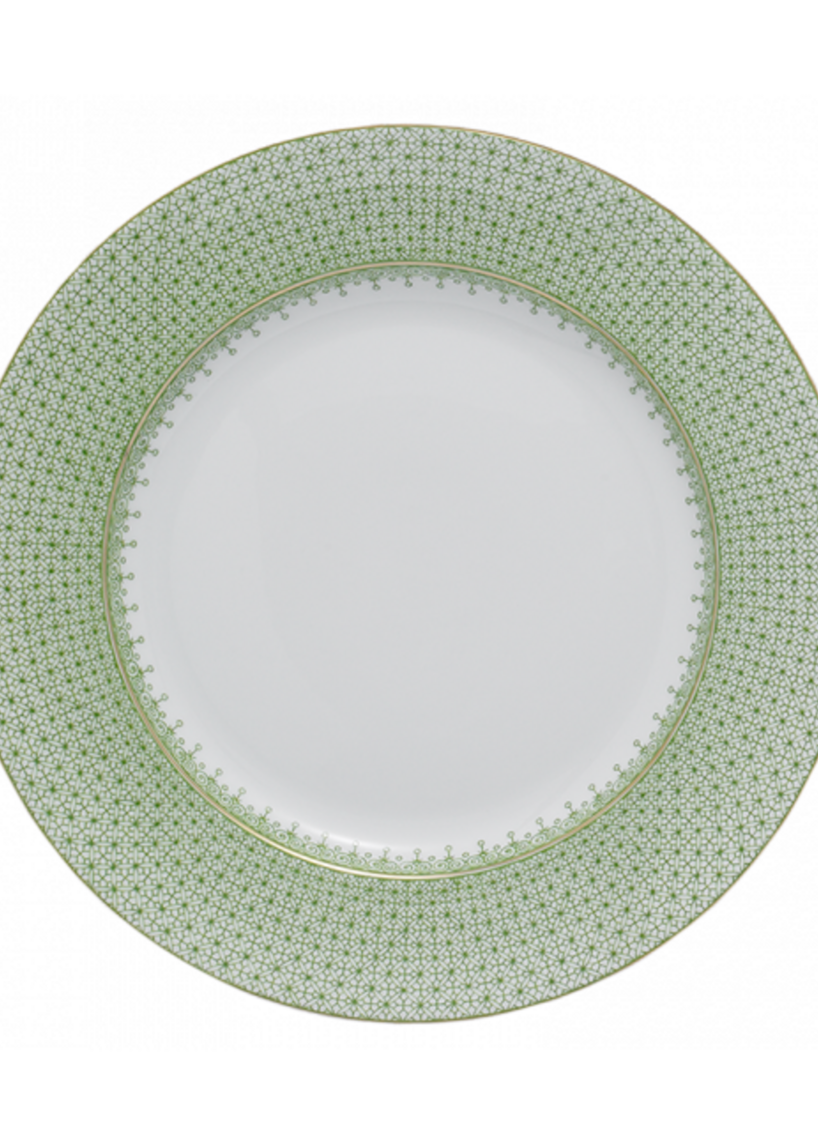 Mottahedeh Mottahedeh Apple Green Lace Dinner Plate