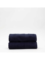 CB Station Set of 2 Navy Monogrammed Cotton Hand Towels