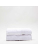 CB Station Set of 2 White Monogrammed Cotton Hand Towels