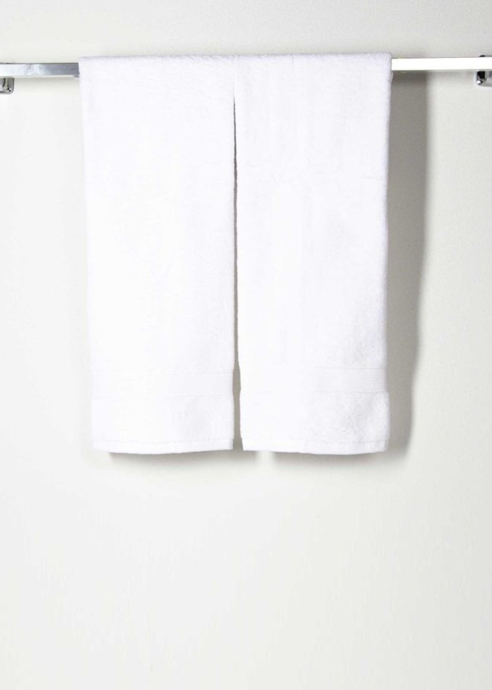 CB Station Set of 2 White Monogrammed Cotton Hand Towels