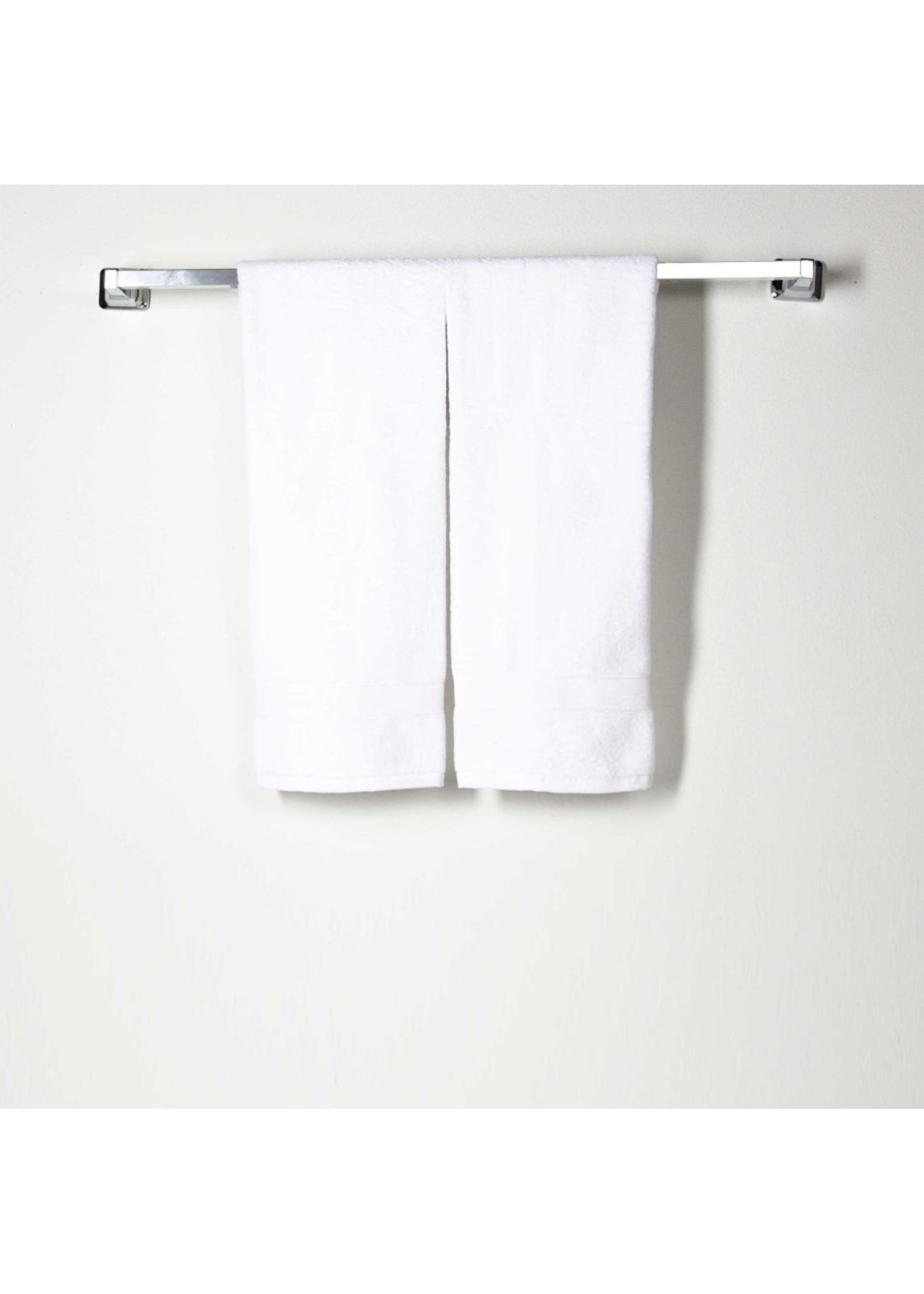 CB Station Set of 2 White Monogrammed Cotton Hand Towels