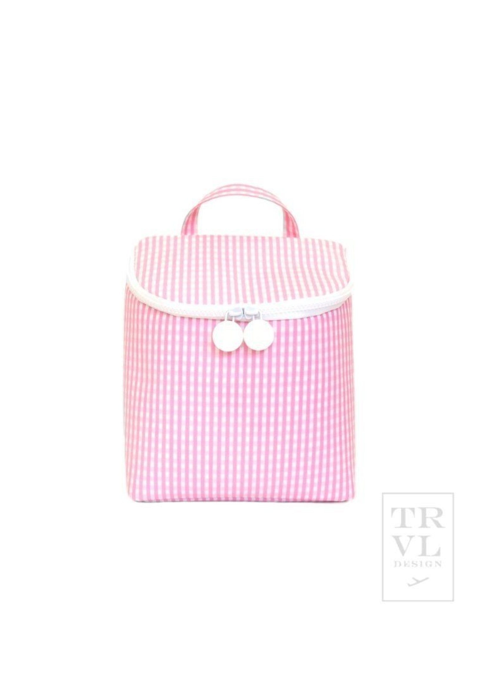 TRVL DESIGN Take Away Insulated Bag - Gingham Pink