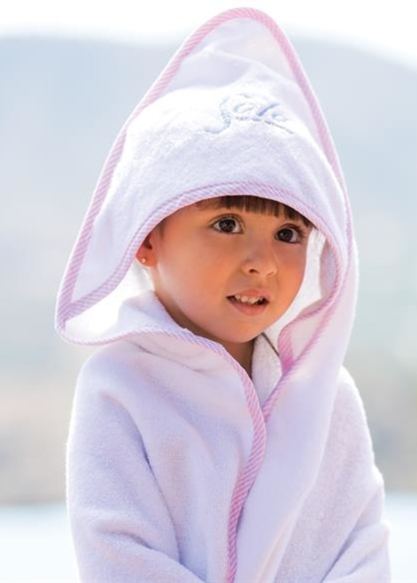 Terry Town Signature Hooded Towel - Pink