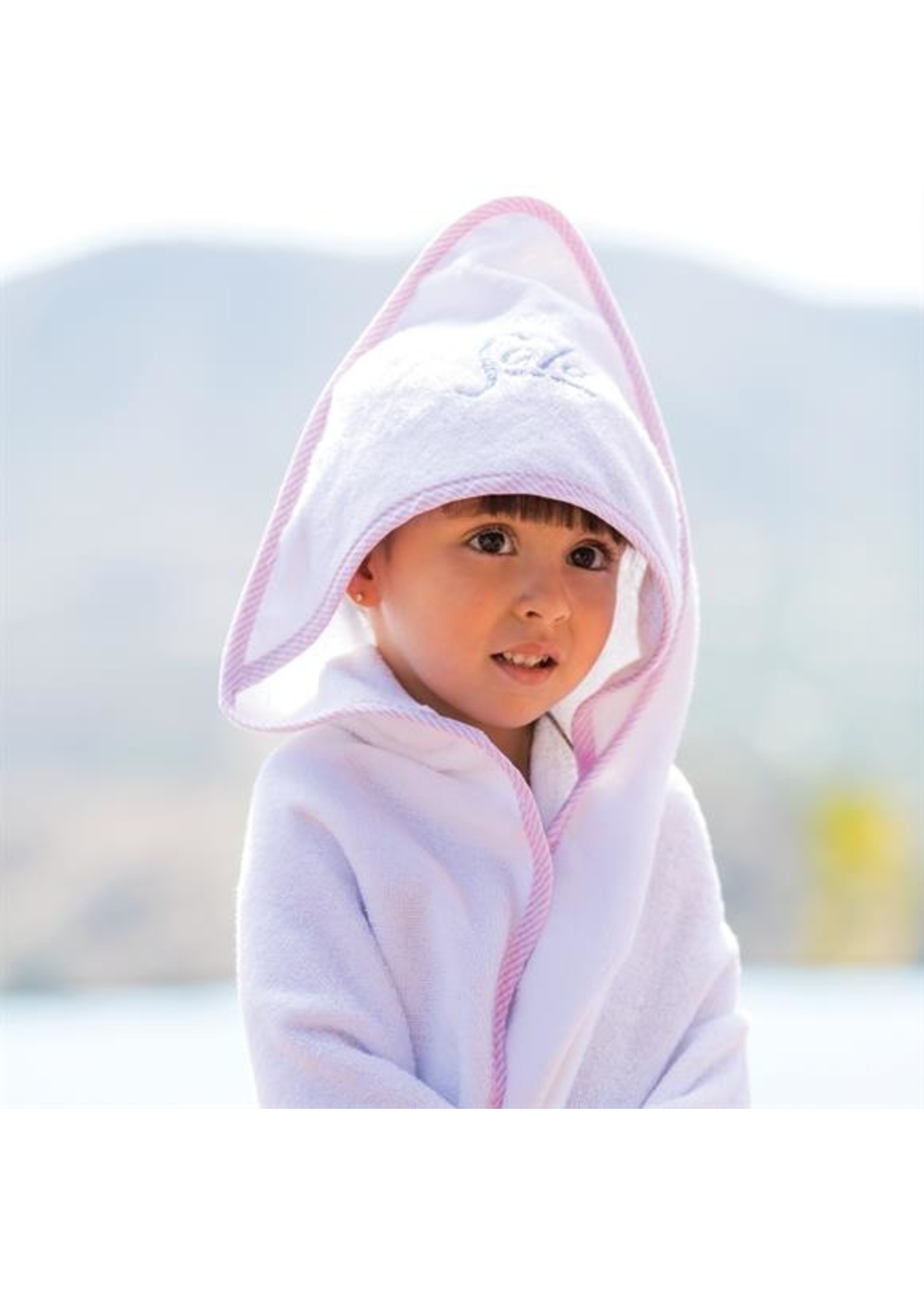 Terry Town Signature Hooded Towel - Pink