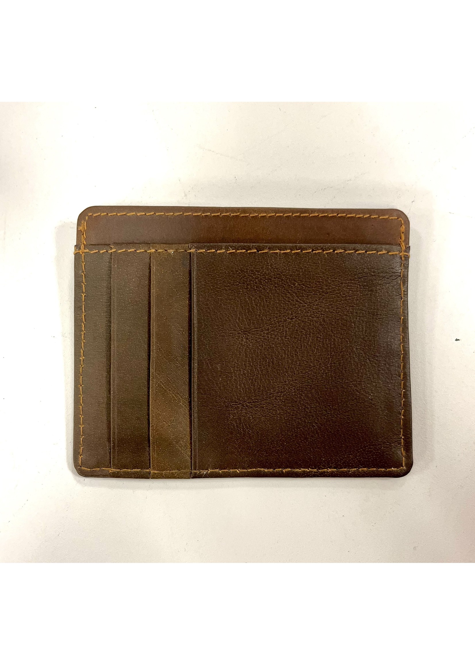 the royal standard Bulldog Leather Embossed Slim Wallet
