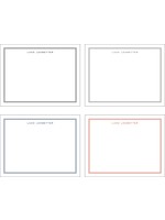 printswell Pinstripe Flat Note Set of 50