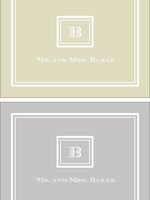 printswell Gray Folded Note Set of 50