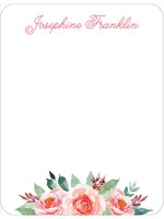 printswell Peach Bouquet Flat Note Set of 50