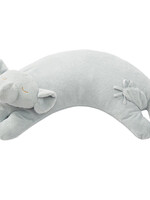 Angel Dear Curved Pillow - Grey Elephant