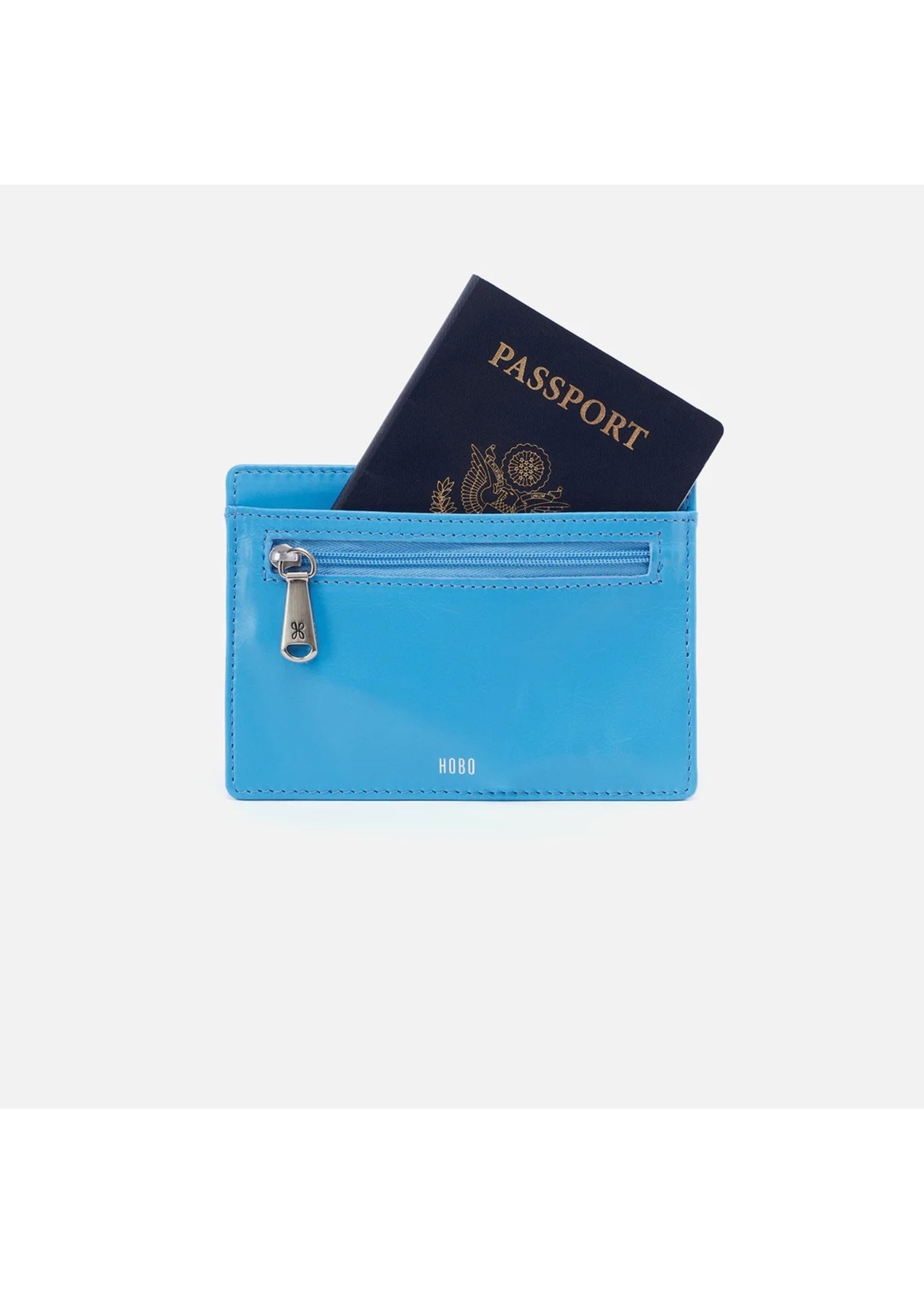 hobo Euro Slide Card Case - Tranquil Blue